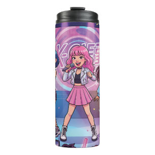 Cartoon KPop Mädchen Gruppe Thermosbecher