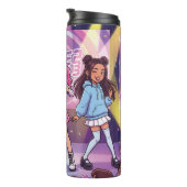 Cartoon KPop Mädchen Gruppe Thermosbecher (Nach rechts gedreht)
