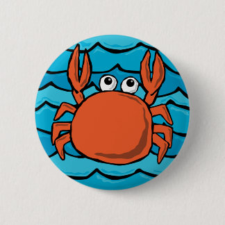 Cartoon-Krabbe Button
