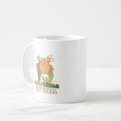 Cartoon-Krabbe-Llusstration, die Freude und das Sp Kaffeetasse (Vorderseite Links)