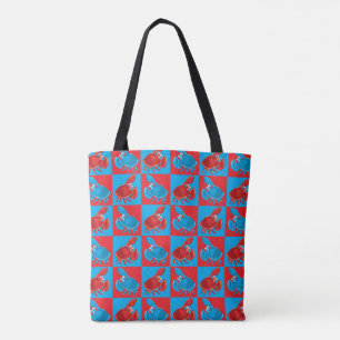 Cartoon-Krabbenmosaik Tasche