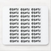 Cartoon-Kraftausdrucke Mousepad (Vorne)