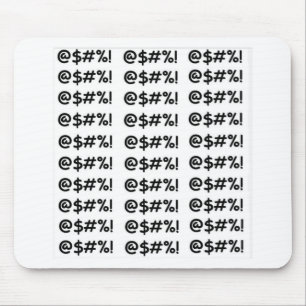 Cartoon-Kraftausdrucke Mousepad
