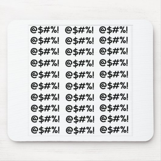 Cartoon-Kraftausdrucke Mousepad (Vorne)