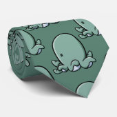 Cartoon-Krake Krawatte (Gerollt)
