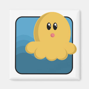 Cartoon-Krake Magnet