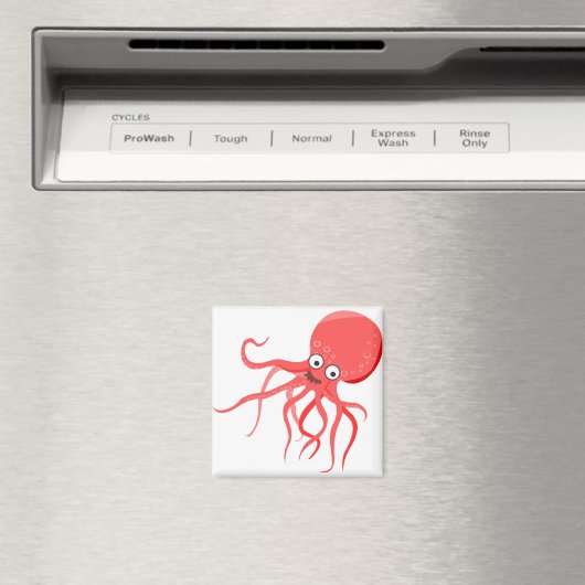 Cartoon Krake Magnet (In Situ (Geschirrspüler))
