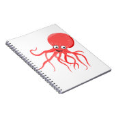 Cartoon Krake Notizblock (Rechte Seite)