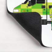 Cartoon-Krankenwagen und EMT Mousepad (Ecke)