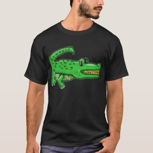 Cartoon-Krokodil T-Shirt (Vorderseite)