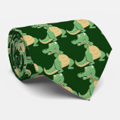 Cartoon Krokodile Krawatte (Gerollt)