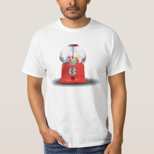 Cartoon-Kugel-Süßemaschine T-Shirt (Vorderseite)