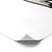 Cartoon Kuh-Abbildung Poster (Ecke)