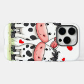 Cartoon Kuh Couple Liebe Case-Mate iPhone Hülle (Rückseite (Horizontal))