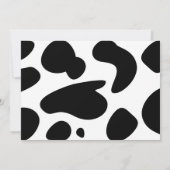 Cartoon Kuh, Einladung (Rückseite)