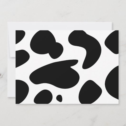 Cartoon Kuh, Einladung (Rückseite)