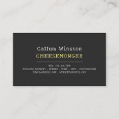 Cartoon Kuh, Käse Visitenkarte (Rückseite)