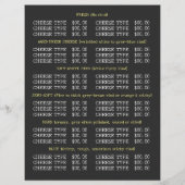 Cartoon Kuh, Käsemonger Werbung Flyer (Hinten)