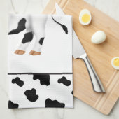 Cartoon Kuh Kochnische Handtuch (Viertel Falte)