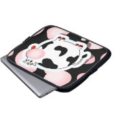 Cartoon Kuh, Laptop-Hülle Laptopschutzhülle (Vorne Knopf)