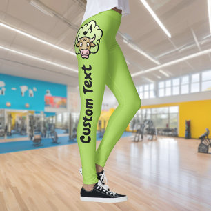 Cartoon-Kuh-Leggings Leggings