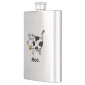 Cartoon-Kuh-MOO Flachmann (Links)