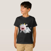 Cartoon Kuh - Niedlicher Cartoon Kuh T-Shirt (Vorne ganz)