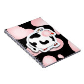 Cartoon Kuh, Notebook Notizblock (Rechte Seite)
