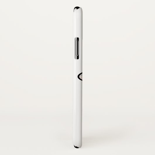 Cartoon Kuh Schwarz-weiß rosa Kuss graues Nutztier Case-Mate iPhone Hülle (Hinten/Rechts)