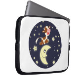 Cartoon Kuh sprang über den Laptop-Sieb Laptopschutzhülle (Vorne Rechts)
