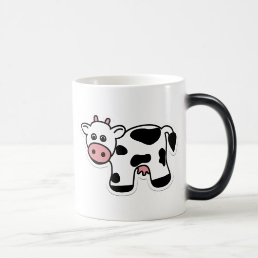 Cartoon-Kuh-verwandelnde Tasse (Rechts)