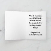 Cartoon Kühe Jahrestag Gratulation Karte (Innenseite)