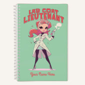 Cartoon Labrador Assistant Notizblock (Vorderseite)