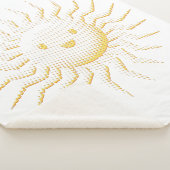 Cartoon Lächeln Sonnengesicht Zazzle HERZ Tote Tas Sherpadecke (3/4)