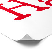 Cartoon lächelnd Truthühner in Pfanne Poster (Ecke)