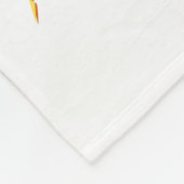 Cartoon lächelt Sonnenansicht Fleecedecke (Ecke)