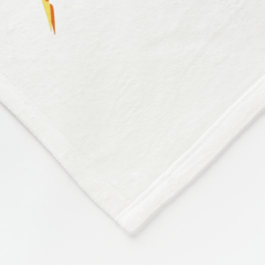 Cartoon lächelt Sonnenansicht Fleecedecke (Ecke)