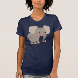 Cartoon lachen Elephant Women T - Shirt