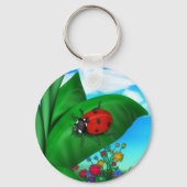 Cartoon Lady Bug Schlüsselanhänger (Vorderseite)