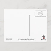 Cartoon Ladybug denken Sie an Ihre Postkarte (Rückseite)