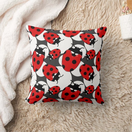 Cartoon Ladybug Pattern Kissen (Decke)