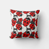 Cartoon Ladybug Pattern Kissen (Vorderseite)