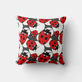 Cartoon Ladybug Pattern Kissen
