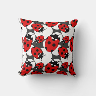 Cartoon Ladybug Pattern Kissen