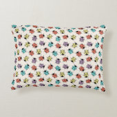 Cartoon Ladybugs Pattern Dekokissen (Rückseite)