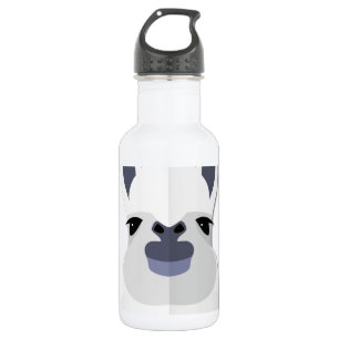 Cartoon-Lama-Kopf Trinkflasche