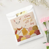 Cartoon Lama mit einem Strick Geschenktütchen (Versiegelt)