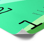 Cartoon Landscape Ox Chinesisches Neujahr 2021 Hor Poster (Ecke)