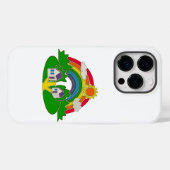 Cartoon Landschaft mit Regenbogen und Landhaus Case-Mate iPhone Hülle (Rückseite (Horizontal))