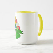Cartoon Landschaft mit Regenbogen und Landhaus Tasse (VorderseiteRechts)